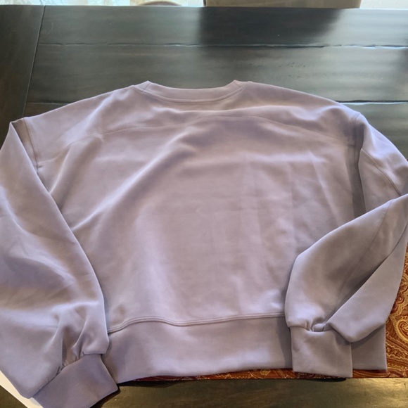Lululemon Perfectly Oversized Cropped Crew Softstreme Dusky Lavendar,  Size 6, - Picture 2 of 4